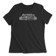 Womens 2X-Large BLACK Relaxed Jersey T-Shirt
