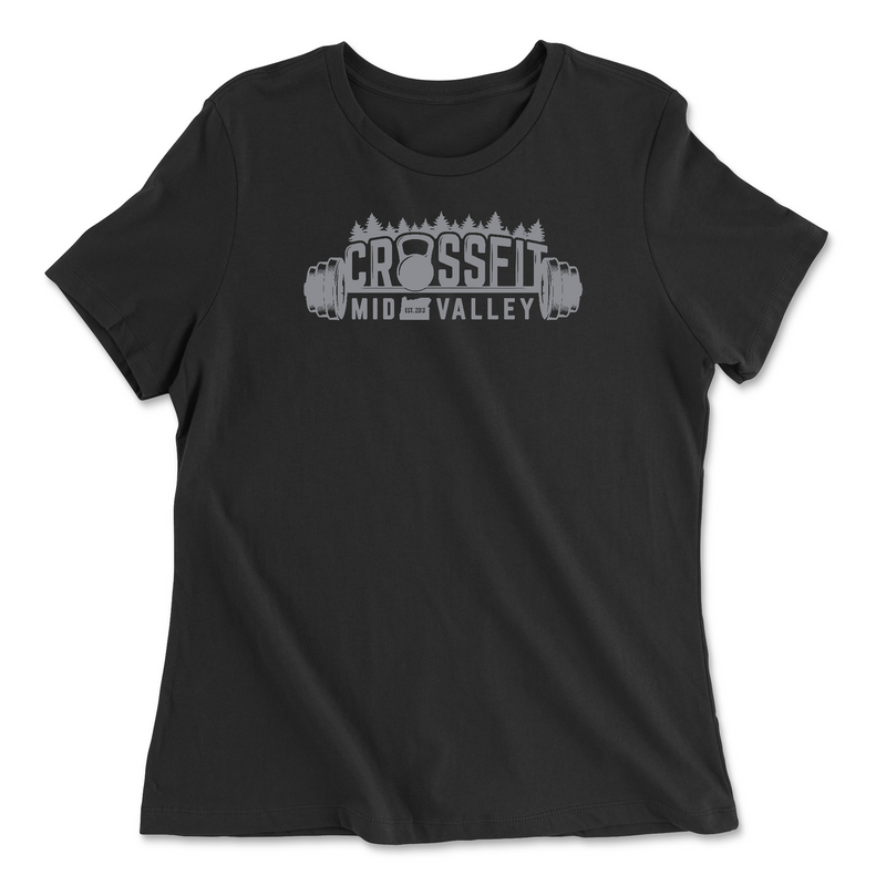 Womens 2X-Large BLACK Relaxed Jersey T-Shirt