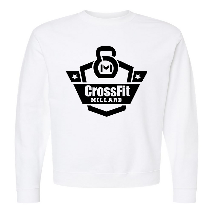 Mens 2X-Large WHITE Midweight Sweatshirt