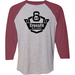 Mens 2X-Large VINTAGEHTR_VINTAGE_BURGUNDY 3/4 Sleeve