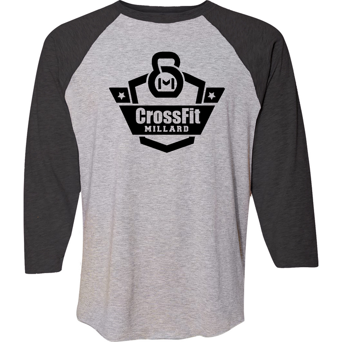 Mens 2X-Large VINTAGEHEATHER_VINTAGE_SMOKE 3/4 Sleeve