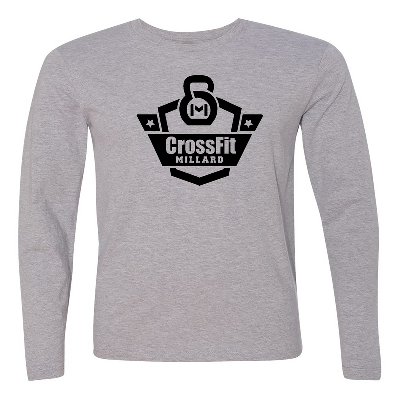Mens 2X-Large HEATHER_GRAY Long Sleeve