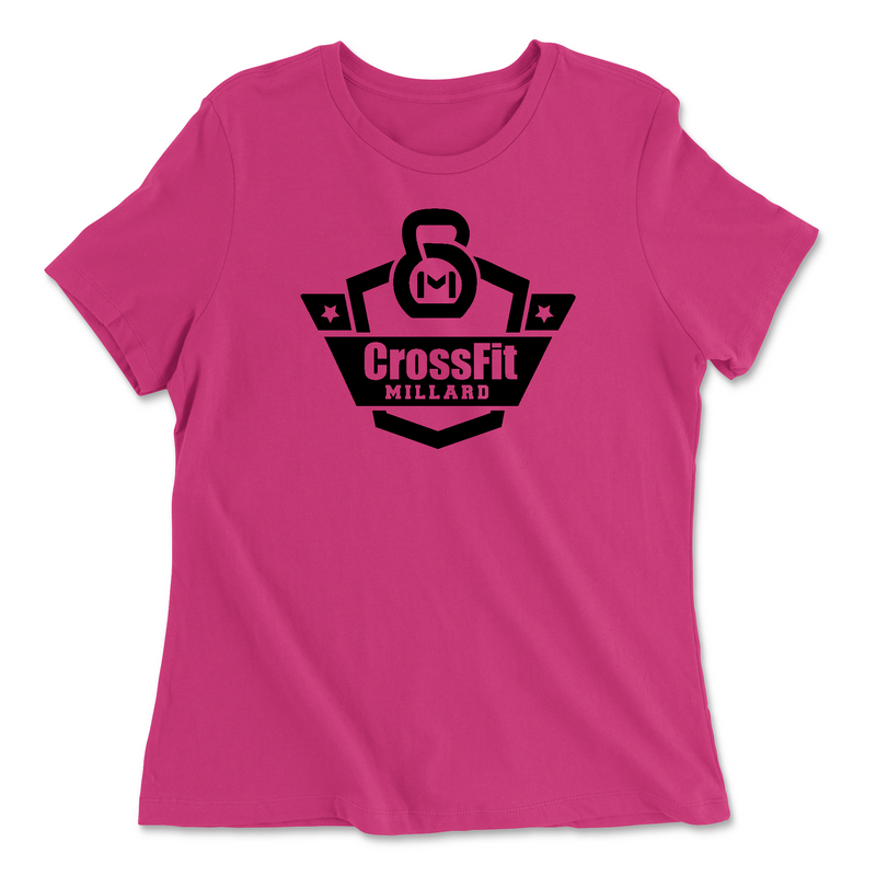 Womens 2X-Large BERRY Relaxed Jersey T-Shirt