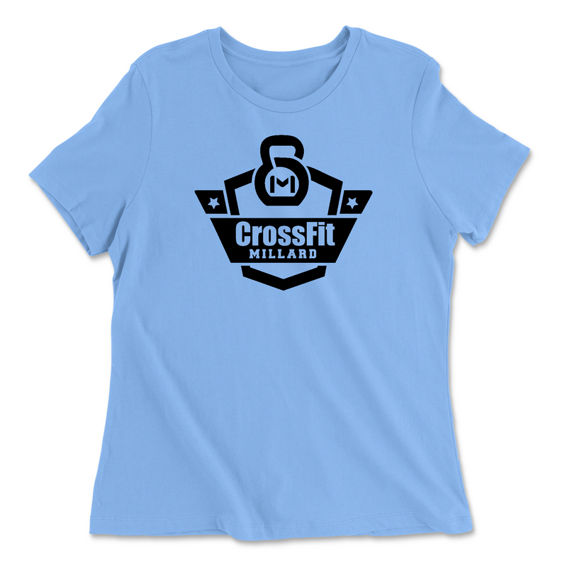 Womens 2X-Large CAROLINA_BLUE Relaxed Jersey T-Shirt