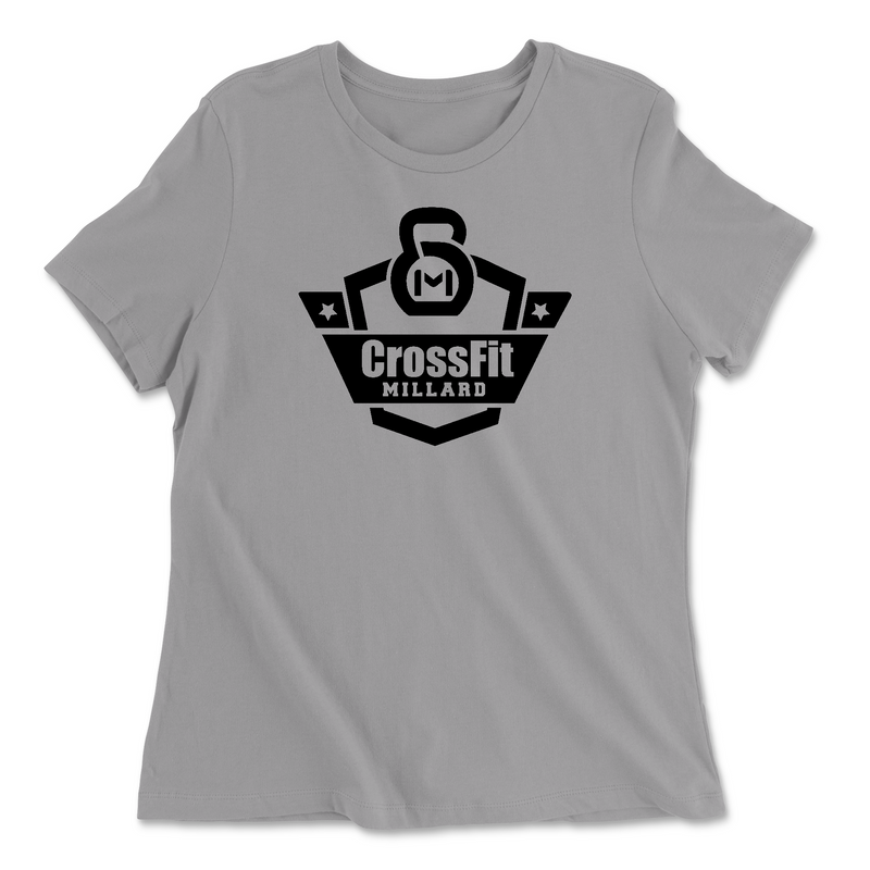 Womens 2X-Large SOLID_ATHLETIC_GREY Relaxed Jersey T-Shirt