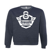 Mens 2X-Large CLASSIC_NAVY_HEATHER Midweight Sweatshirt