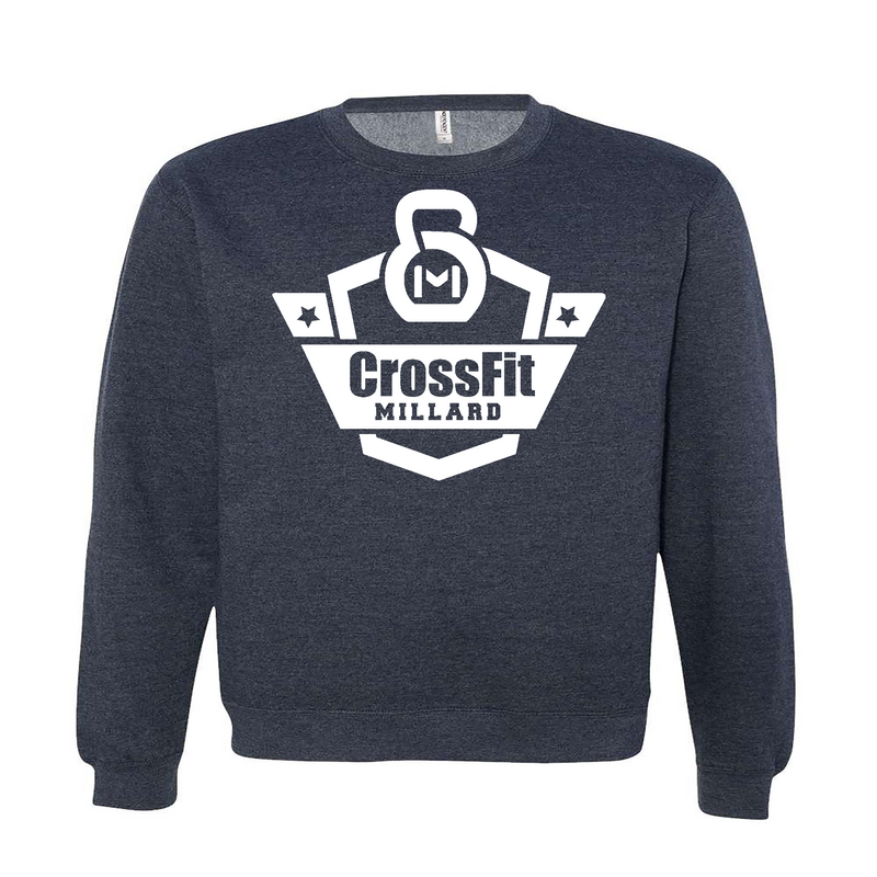 Mens 2X-Large CLASSIC_NAVY_HEATHER Midweight Sweatshirt