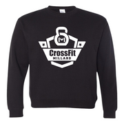 Mens 2X-Large BLACK Midweight Sweatshirt