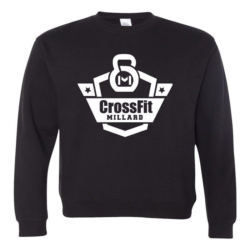 Mens 2X-Large BLACK Midweight Sweatshirt