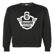 Mens 2X-Large CHARCOAL_HEATHER Midweight Sweatshirt