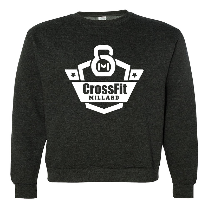 Mens 2X-Large CHARCOAL_HEATHER Midweight Sweatshirt