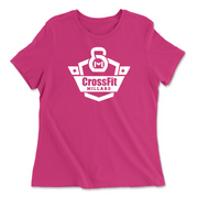 Womens 2X-Large BERRY Relaxed Jersey T-Shirt
