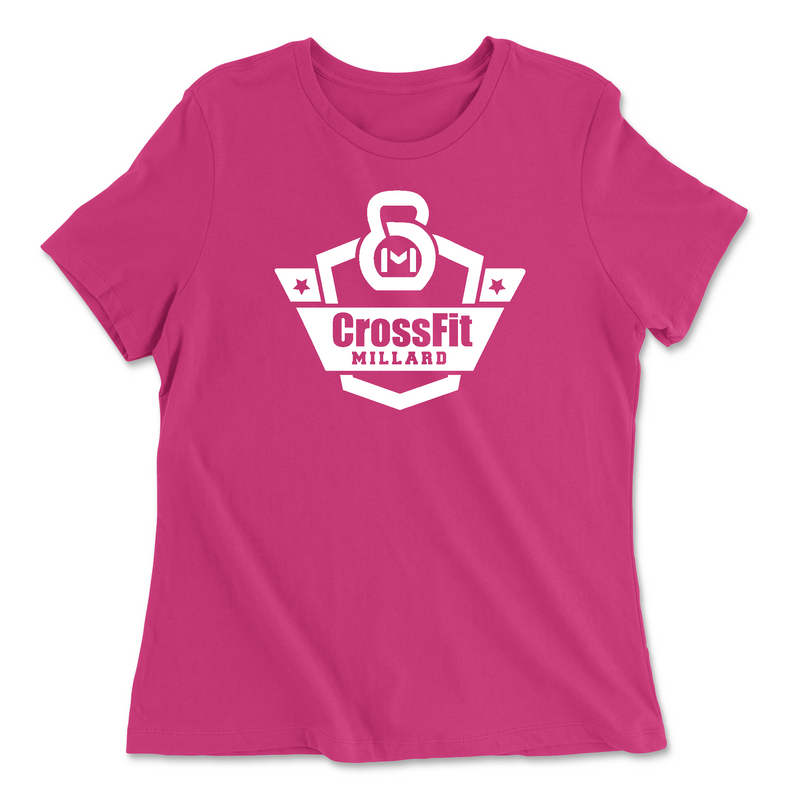 Womens 2X-Large BERRY Relaxed Jersey T-Shirt