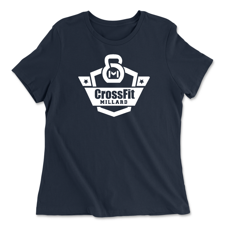 Womens 2X-Large NAVY Relaxed Jersey T-Shirt