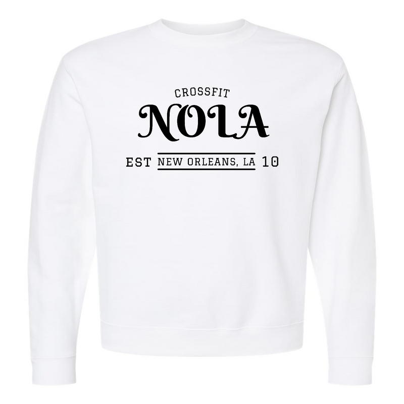 Mens 2X-Large WHITE Midweight Sweatshirt