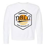 Mens 2X-Large WHITE Midweight Sweatshirt
