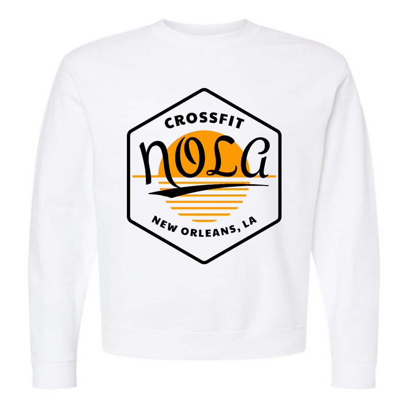 Mens 2X-Large WHITE Midweight Sweatshirt
