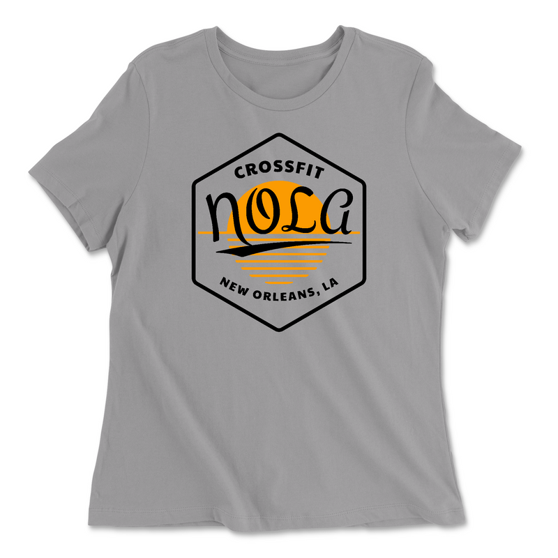 Womens 2X-Large SOLID_ATHLETIC_GREY Relaxed Jersey T-Shirt