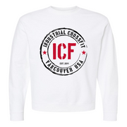 Mens 2X-Large WHITE Midweight Sweatshirt