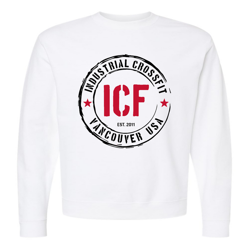 Mens 2X-Large WHITE Midweight Sweatshirt