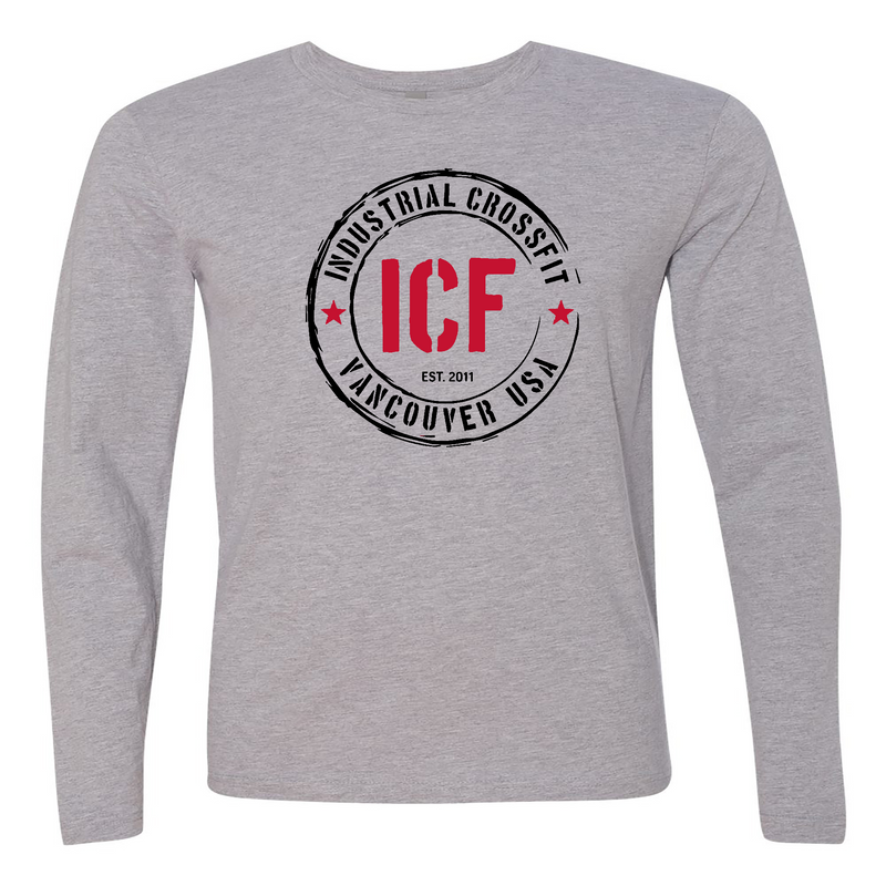 Mens 2X-Large HEATHER_GRAY Long Sleeve