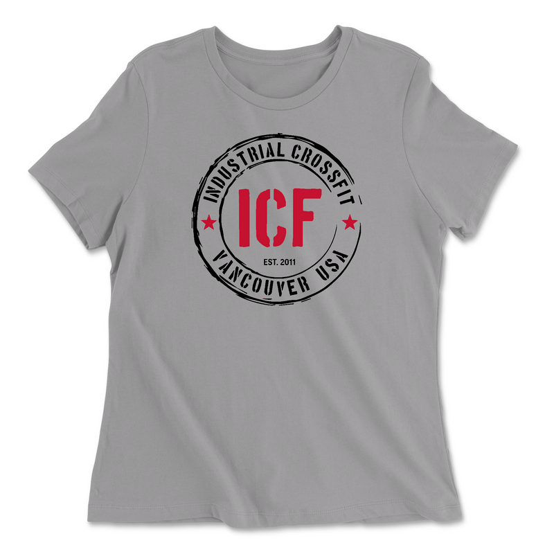 Womens 2X-Large SOLID_ATHLETIC_GREY Relaxed Jersey T-Shirt