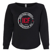 Womens 2X-Large BLACK CrewNeck