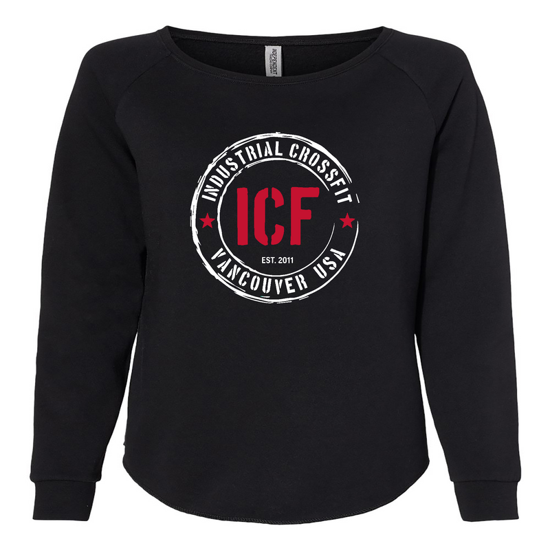 Womens 2X-Large BLACK CrewNeck
