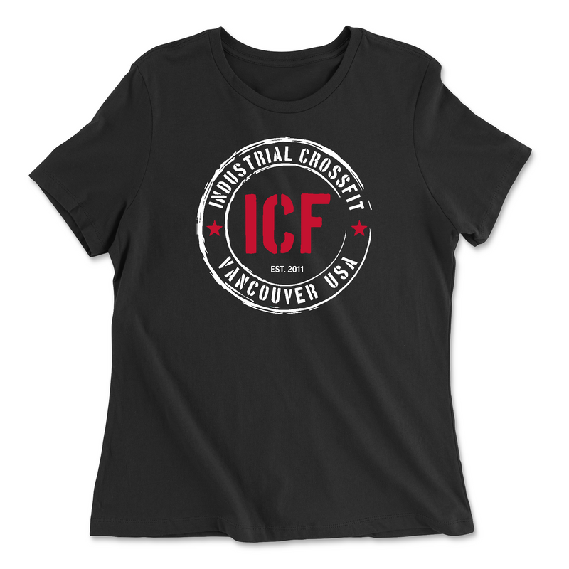 Womens 2X-Large BLACK Relaxed Jersey T-Shirt