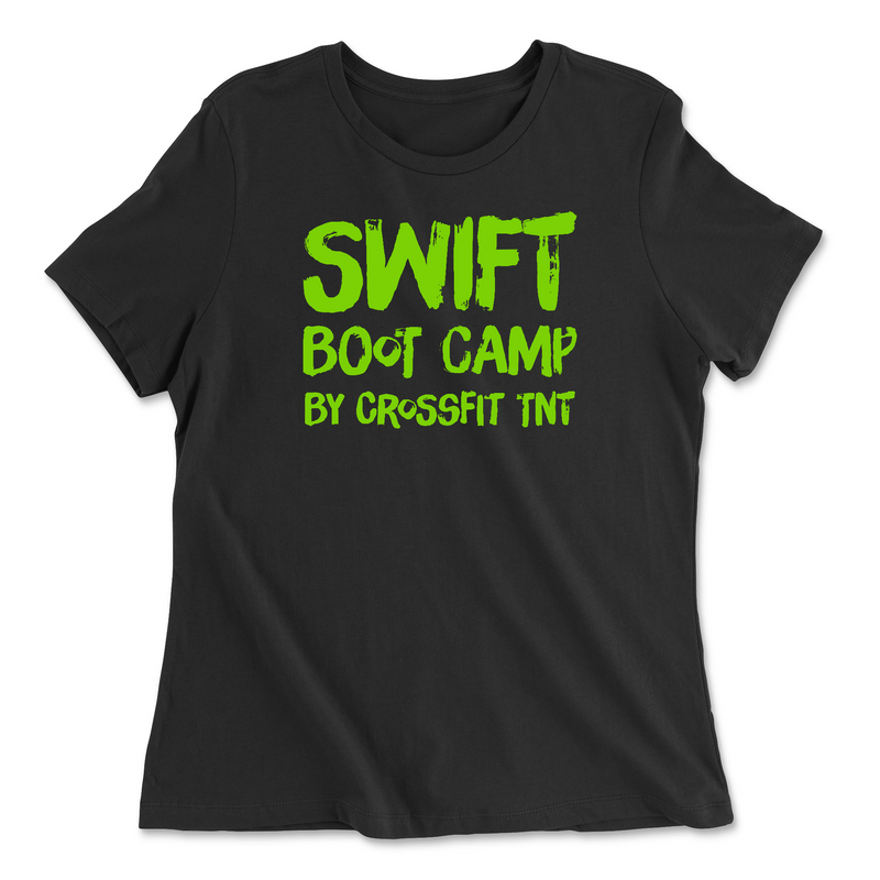 Womens 2X-Large BLACK Relaxed Jersey T-Shirt