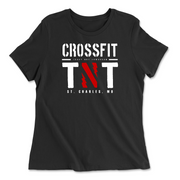 Womens 2X-Large BLACK Relaxed Jersey T-Shirt