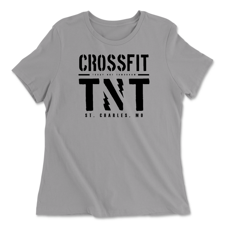Womens 2X-Large SOLID_ATHLETIC_GREY Relaxed Jersey T-Shirt