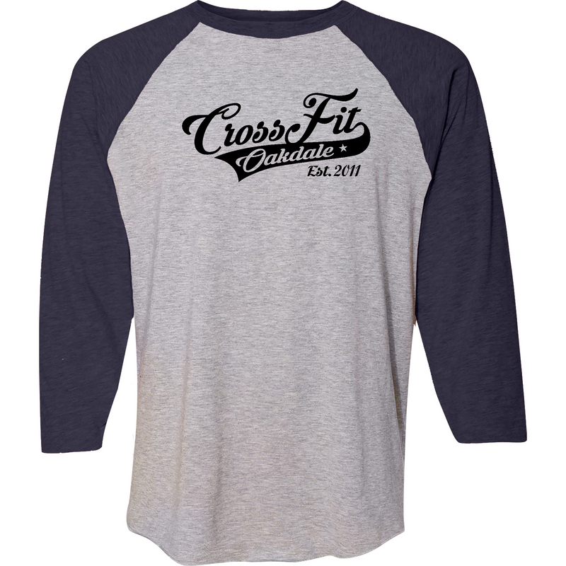 Mens 2X-Large VINTAGEHEATHER_VINTAGENAVY 3/4 Sleeve