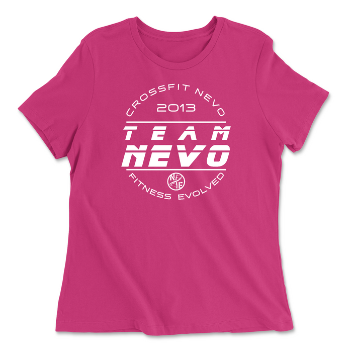 CrossFit NEVO White Womens - Relaxed Jersey T-Shirt