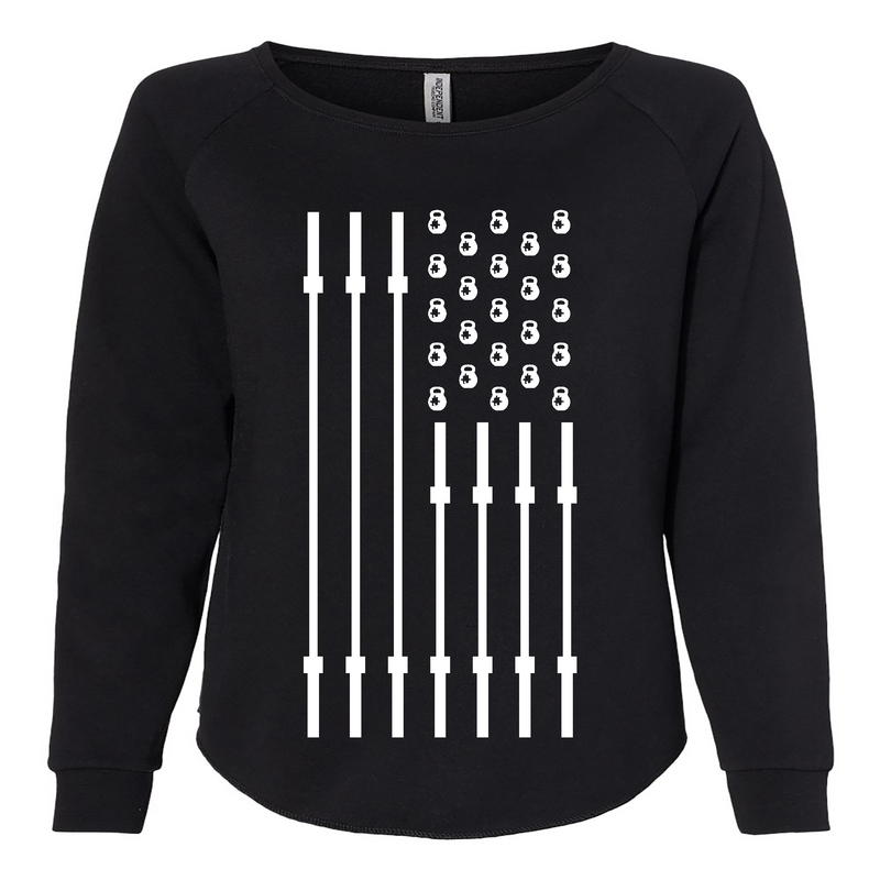 CrossFit Jigsaw Flag Womens - CrewNeck