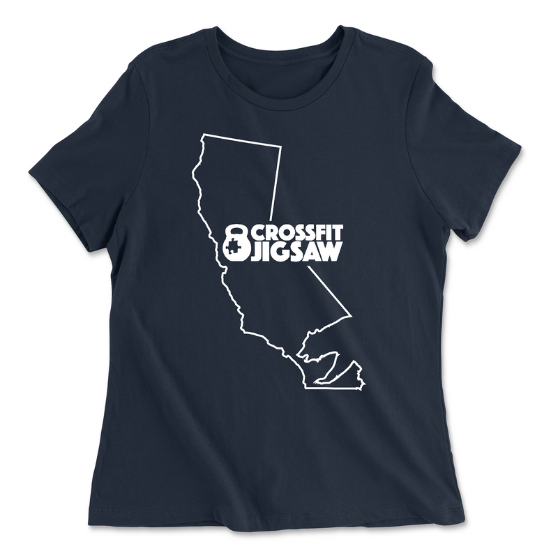 CrossFit Jigsaw State Bear Womens - Relaxed Jersey T-Shirt