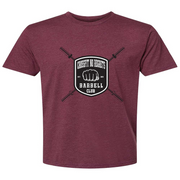 Mens 2X-Large HEATHER_MAROON T-Shirt