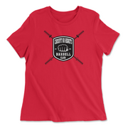 Womens 2X-Large RED Relaxed Jersey T-Shirt