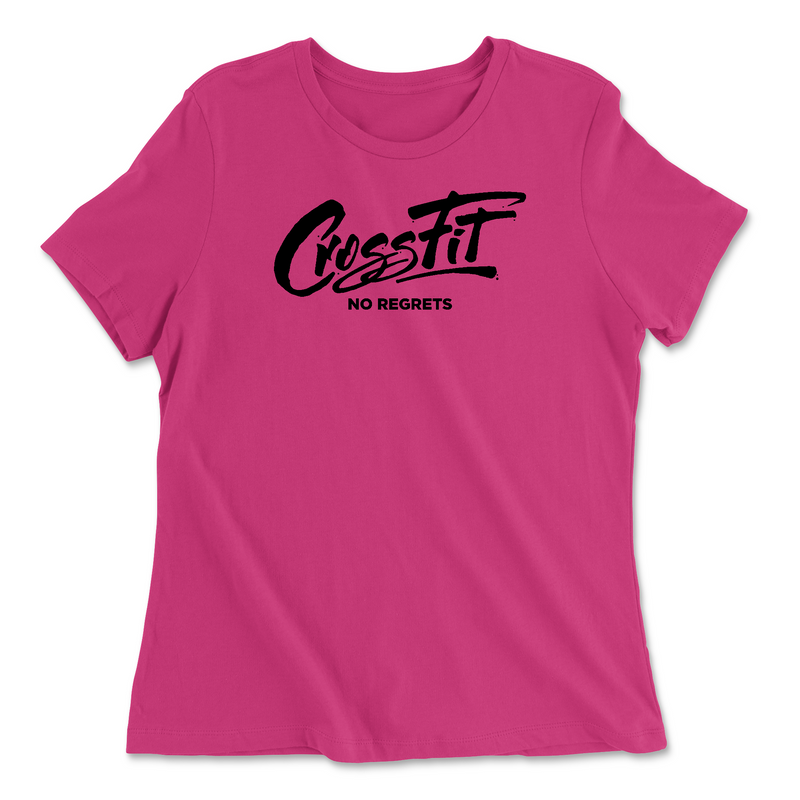 Womens 2X-Large BERRY Relaxed Jersey T-Shirt