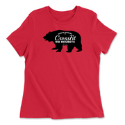Womens 2X-Large RED Relaxed Jersey T-Shirt