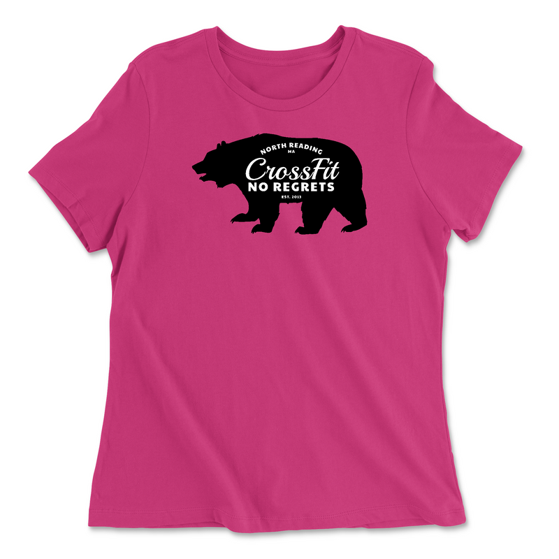 Womens 2X-Large BERRY Relaxed Jersey T-Shirt