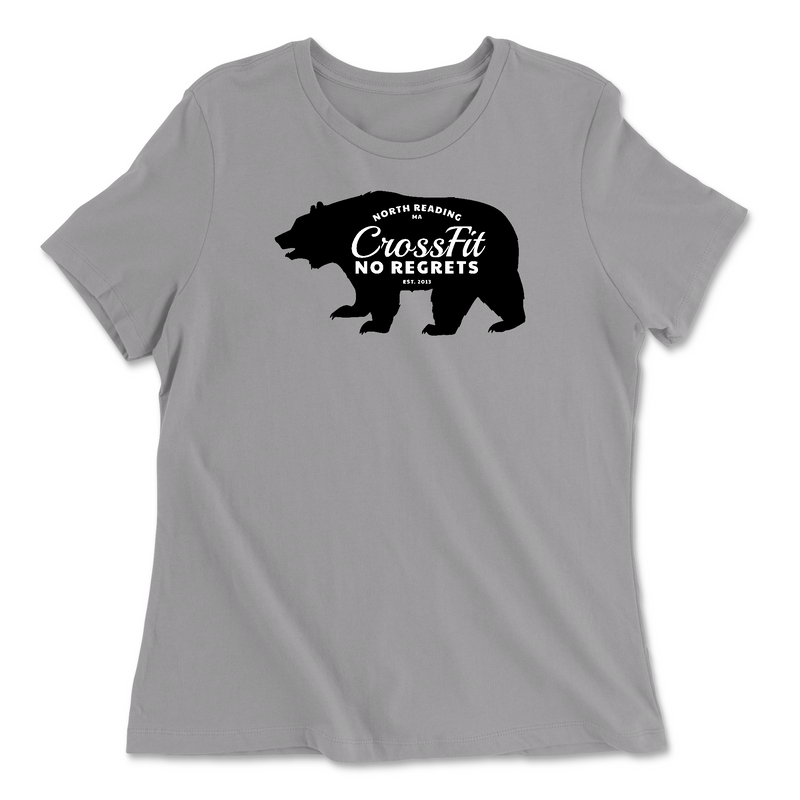 Womens 2X-Large SOLID_ATHLETIC_GREY Relaxed Jersey T-Shirt