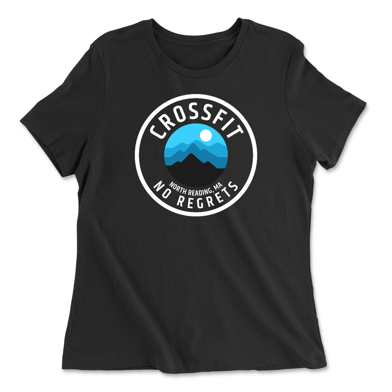 Womens 2X-Large BLACK Relaxed Jersey T-Shirt
