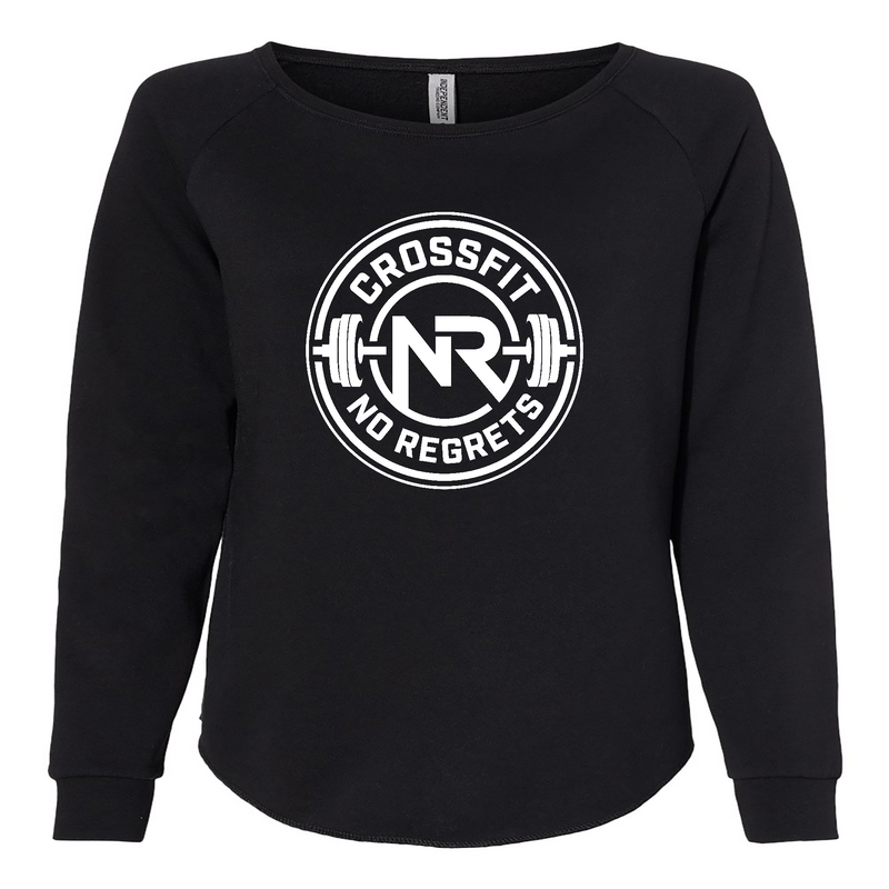 Womens 2X-Large BLACK CrewNeck
