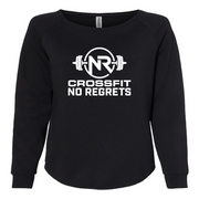 Womens 2X-Large BLACK CrewNeck