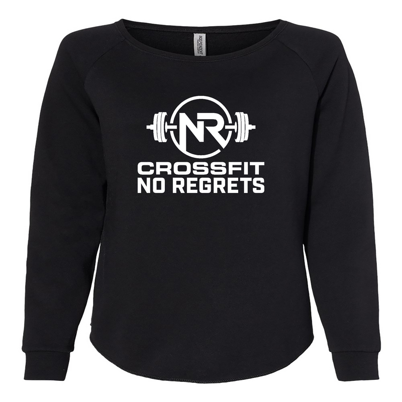Womens 2X-Large BLACK CrewNeck