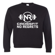 Mens 2X-Large BLACK Midweight Sweatshirt