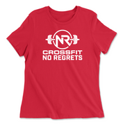 Womens 2X-Large RED Relaxed Jersey T-Shirt