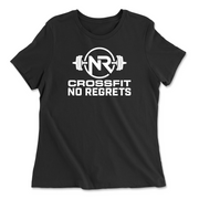 Womens 2X-Large BLACK Relaxed Jersey T-Shirt
