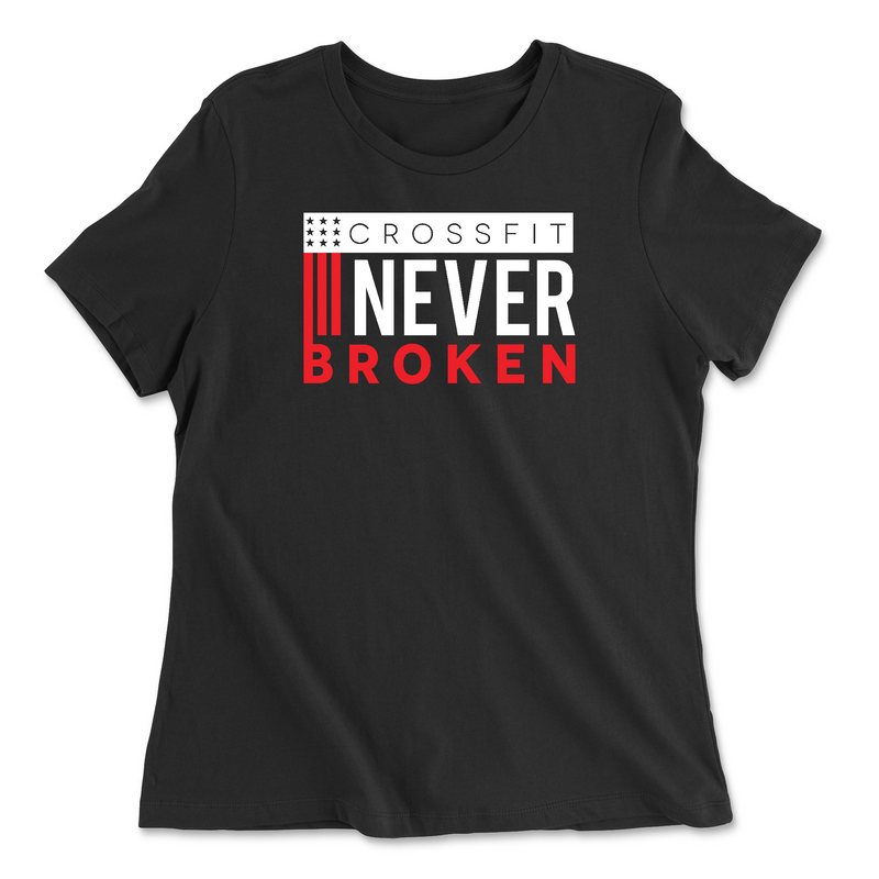 Womens 2X-Large BLACK Relaxed Jersey T-Shirt